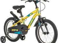 Детский велосипед Novatrack Prime 16 V-brake, год 2020, цвет Желтый