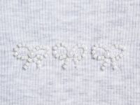 Лонгслив в рубчик для девочек, Серый