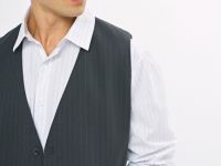 Жилет в полоску O'STIN x Яндекс Книги, Серый