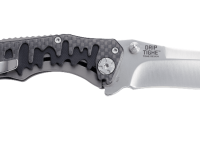 Полуавтоматический складной нож Drip Tighe, CRKT 1190, сталь 8Cr13MoV Satin, рукоять carbon fiber/G10