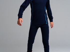 Термокомплект трикот. для мальчиков: фуфайка (футболка) с длин. рук, брюки для эпизод. использования