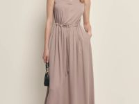 Сарафан макси с поясом на кулиске