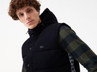 Мужской утеплённый жилет Lacoste с капюшоном