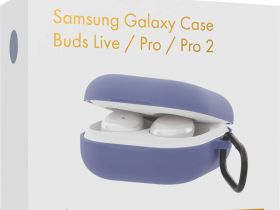 Чехол moonfish для Galaxy Buds FE | Buds2 Pro | Buds2 | Buds Pro | Buds Live лавандовый серый