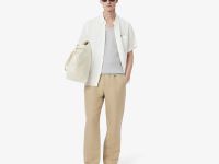 Мужские спортивные брюки Lacoste из смеси льна и вискозы