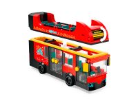 City 60407 Конструктор Красный двухэтажный экскурсионный автобус