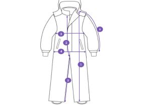 Комбинезон текстильный с полиуретановым покрытием для девочек