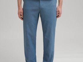 Брюки полуприлегающего кроя со льном