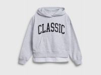 Худи с принтом для девочек, Белый