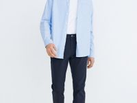 Базовые брюки «5 карманов» из твила, Синий