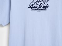 Футболка с принтом, Голубой