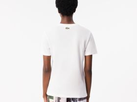 Женская хлопковая футболка Lacoste
