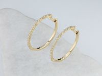 Серьги из желтого золота с бриллиантами э0301сг10200134