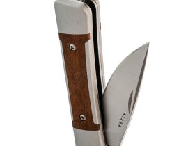 Нож Kizer Little Grand, сталь Nitro-V, рукоять алюминий/дерево