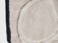 Дублёнка из искусственной кожи с мехом для девочек, Черный