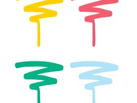 Набор акрил маркеры двусторонних Сонет Яркие цвета 4цв