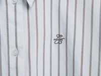 Свободная рубашка из хлопка Оксфорд, Зеленый