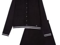 Комплект трикотажный для девочек: кардиган, юбка