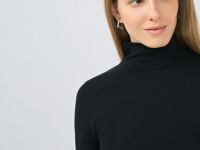 Водолазка из хлопка, Черный