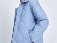 Утепленная куртка свободного силуэта