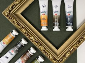 Акварель "Белые Ночи" в тубе 10 мл Сажа газовая