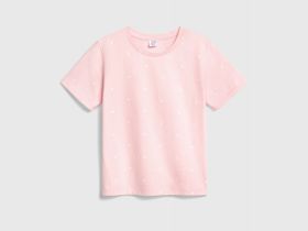 Футболка с принтом для девочек, Розовый