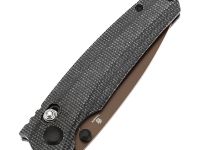 Складной нож Tenable Raven, сталь 14C28N, рукоять микарта, черный