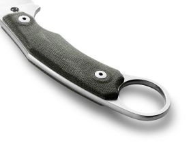 Нож с фиксированным клинком LionSteel H1, сталь M390, рукоять микарта, зеленый
