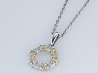 Подвеска из комбинированного золота э4812пд04201892_white