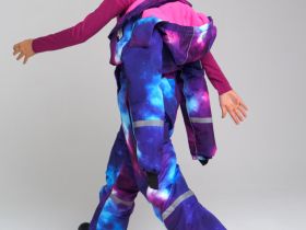 Зимний комбинезон из мембранной ткани для девочки