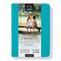 Скетчбук для акварели Малевичъ "Monet" А6 20 л 230 г, экстра-мелкое зерно, морская волна