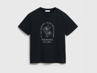 Футболка с принтом, Черный