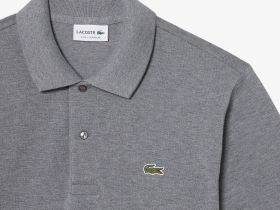 Мужское поло L.12.12 из меланжевой ткани