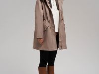 Короткий плащ из твила