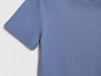 Футболка в рубчик, Синий