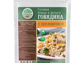 Консервы мясорастилельные стерилизованные рубленные "Каша перловая с говядиной"