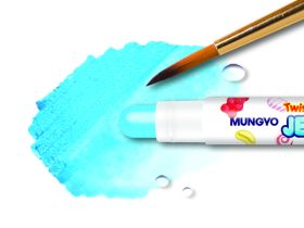 Набор мелков Mungyo "JELLY" эффект пастели + акварели 12 цв, в пластиковой упаковке