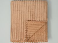 Плед Мягкая полоска/Soft strip, бежевый