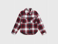 Рубашка в клетку для девочек, Фиолетовый