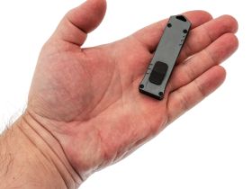 Автоматический нож Boker USB OTF 2.0 Burnt Grey, сталь D2, рукоять алюминий, серый/черный