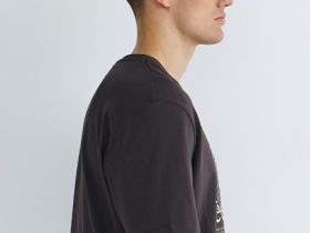 Футболка из хлопка с принтом, Коричневый