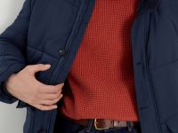 Полупальто утепленное с воротником-стойкой