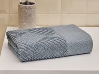 Полотенце махровое Зигзаг/Zigzag, синее