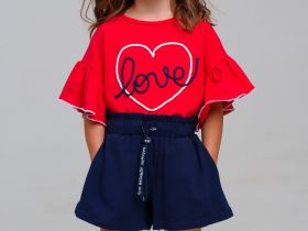 Шорты трикотажные для девочек, 2 шт в комплекте