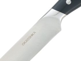 Нож кухонный филейный Okroshka Tartar 18 см, сталь 5cr15mov, рукоять сталь/пластик