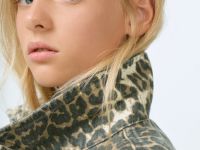 Джинсовая куртка с принтом для девочек, Мультицвет