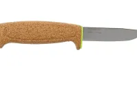 Нож с фиксированным лезвием Morakniv Floating Knife (S) Lime, сталь Sandvik 12C27, пробковая ручка