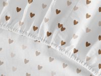 Простыня на резинке Amore mio brown