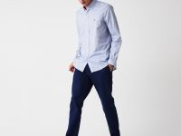 Мужские брюки Lacoste Slim Fit из смеси хлопка и льна