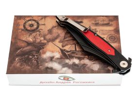 Складной нож Reptilian Билли Бонс-03R, сталь VG-10, рукоять G10/сталь